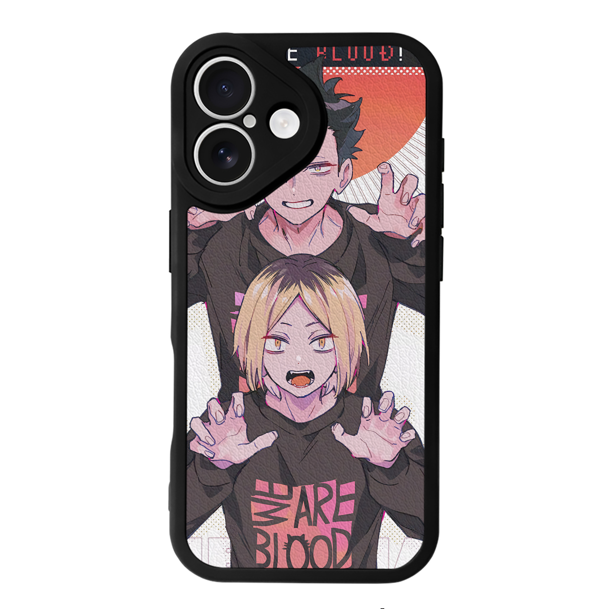 （画像用） ハイキュー!! Haikyu!! 【iPhone 16シリーズ対応】シリコンスマホケース（レザー調） 材質：シリコン